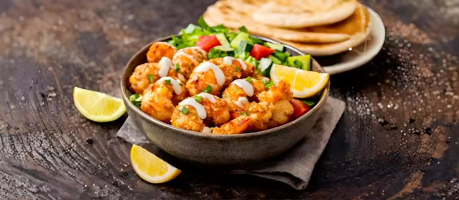 Crispy Garlic Shrimp Bowl