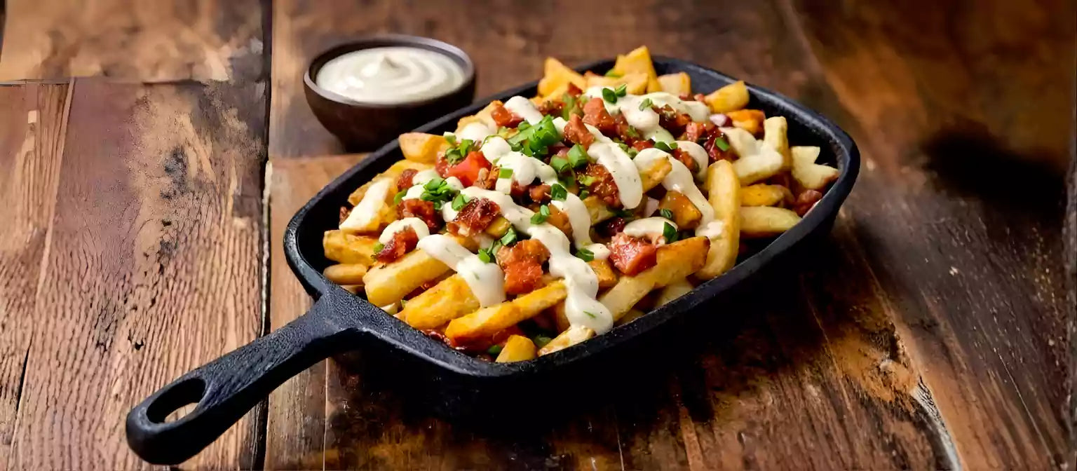 Garlic Sauce Loaded Fries